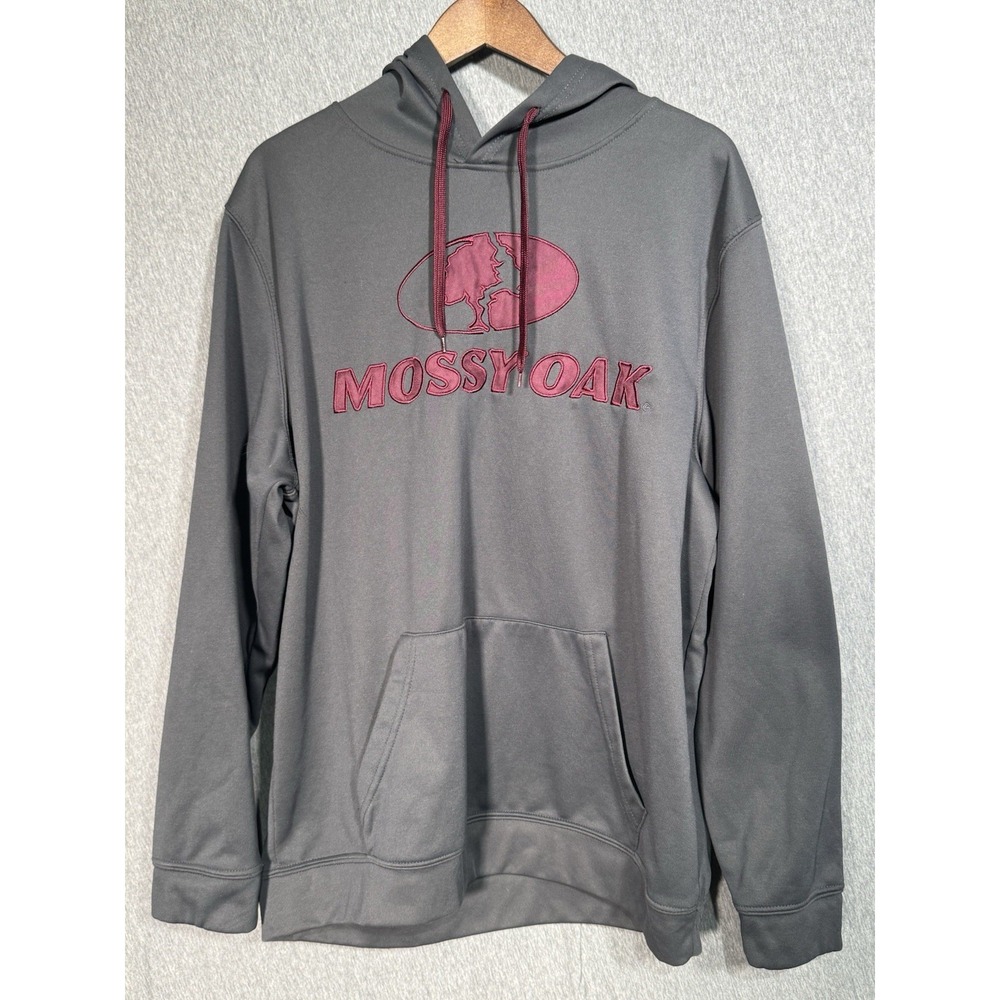 Mossy Oak Pullover Men's Sweatshirt Hoodie Charcoal Size XL